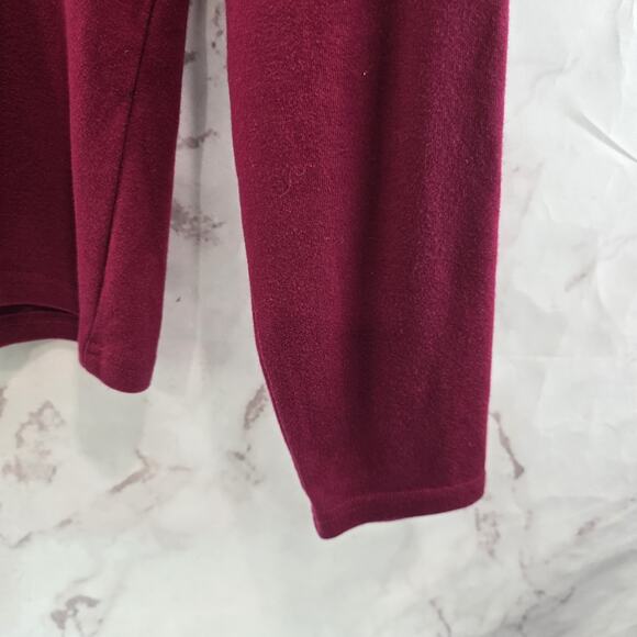 J Jill Shirt Womens Small P Petite True Red Long Sleeve Pullover Scoop Neck - Picture 4 of 9